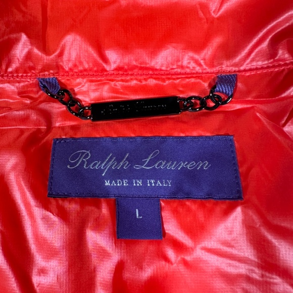 Ralph Lauren Purple Label Vest Orange L 100% Polyester Brand New With Tags - Picture 8 of 10